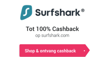 100% cashback op Surfshark-abonnement bij CashbackXL