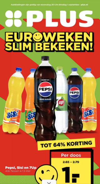 Euroweken: veel producten voor €1 bij PLUS