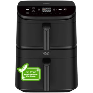 Freidora Aire Cosori Turbo Tower Ceramic 10,8L 2630W Doble Cesta y Rejilla por 139€