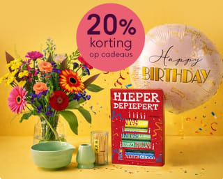 20% korting op alle cadeaus bij Greetz