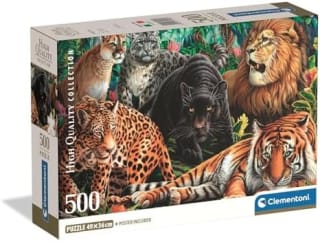 Clementoni - Puzzle Adulto 500 Piezas Collection Wild Cats por 5.99€