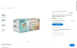 Purina Fancy Feast Adulto 6 Pack en $99 | Oferta Walmart