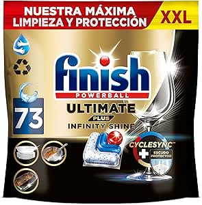 73 pastillas Finish Ultimate Plus Infinity Shine por 12.59€