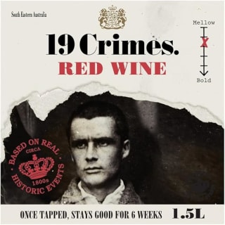 19 Crimes Red Wine 3 x 1.5L – £29.50 (£9.83/box)