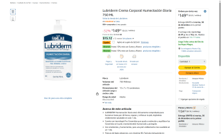 Lubriderm Crema Corporal 750ML por $112 | Amazon