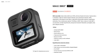 Cámara GoPro MAX por $4,999
