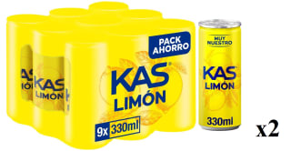 2 Unidades de Kas de limón pack de 9 latas de 33 cl. por 6.07€