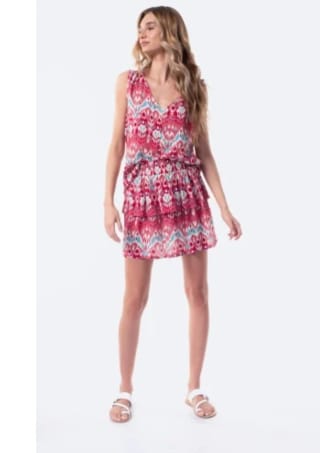 Falda corta con volante y estampado de mujer TEX por 5.99€.