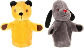 Sooty & Sweep Twin Pack, Authentic Plush Hand Puppets from The Sooty Show