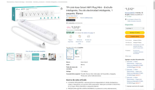 Enchufe inteligente WiFi TP-Link Kasa por $930 | Oferta Amazon