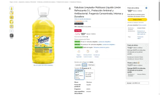 Limpiador Fabuloso 5L por $90 | Oferta Amazon