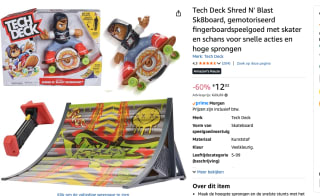 Tech Deck Shred N' Blast Sk8board, gemotoriseerd fingerboardspeelgoed voor €12,03