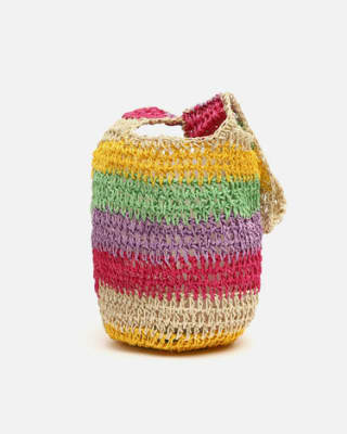 Bolso de hombro efecto rafia por 7.20€