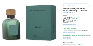 Adolfo Dominguez Bambu 120ml por $692 | Mercado Libre