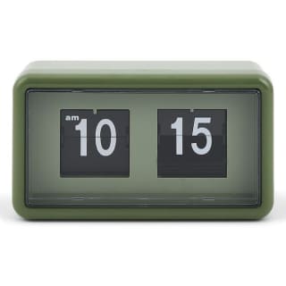 Horloge rétro à rabat automatique plastique vert à 4,50€