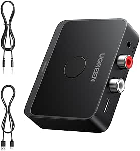 UGREEN Receptor Bluetooth 6.0 LDAC HiFi AUX/RCA con 10h de batería por 17.99€