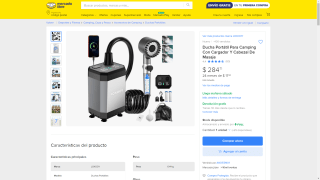 Ducha Portátil 6000mAh por $284 | Mercado Libre