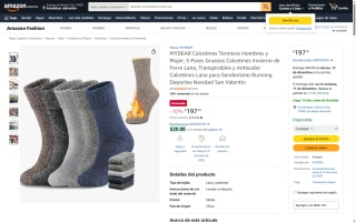 Calcetines MYDEAR 5 Pares Térmicos por $197 | Oferta Amazon