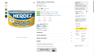 Atún Herdez 280g por $20 | Oferta Amazon