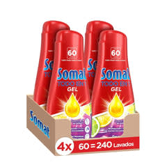 Somat Gel Lavavajillas Todo en 1 Lima Limón 4x1,08L por 19.99€