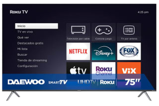 Smart TV Daewoo 75" Roku UHD DAW75URF por $8,495 | Chedraui