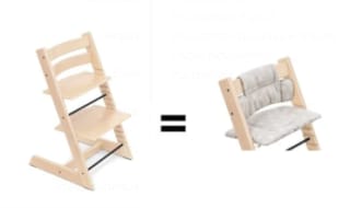 Chaise Bébé Tripp Trapp avec Coussin à 174€