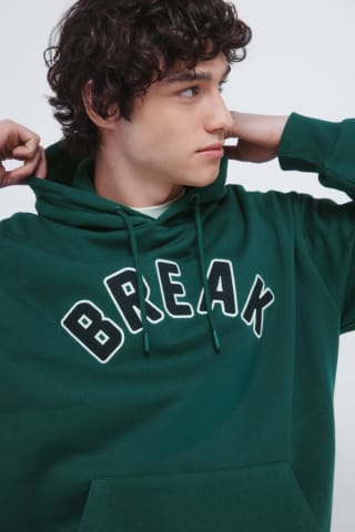 Sudadera capucha break hombre por 9,98€