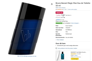 Bruno Banani Not For Everybody Magic Man EDT 50ml voor €13,65 bij Amazon