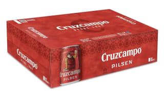 Cruzcampo Pilsen Cerveza Pack de 24 latas de 33cl por 8,03€