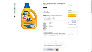 Detergente Arm & Hammer + OxiClean 1.8L por $73 | Oferta Amazon
