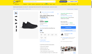Tenis adidas Hiking Terrex Anylander Liso por $850 | Oferta Mercado Libre