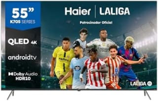 Haier QLED 4K UHD H55K705UG, 55", Smart TV, Android 11, Dolby Audio por 291.55€