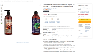 Set The Botanist Acondicionador y Champú por $95 en Amazon