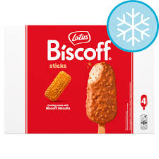 Lotus Biscoff Ice Cream Sticks & Sandwiches 4-Pack £2.50