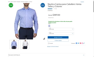 Camisa Nautica 100% Algodón por $397 | Oferta Costco