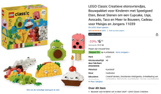 LEGO Classic Creatieve etensvriendjes voor €6,10 bij Amazon