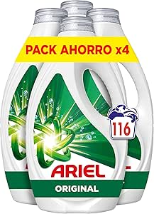 Ariel Detergente Líquido para Lavadora Original, 116 lavados