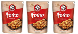 3 Bolsas de 120g de Cóctel de frutos secos tostados al horno por 6.66€