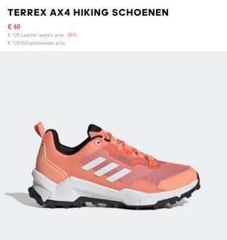 Terrex AX4 Hiking Schoenen voor 60 euro