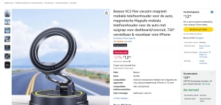 Baseus VC2 Telefoonhouder voor €12,99
