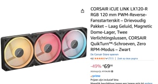 Corsair iCUE LINK LX120-R 3-pack voor €69 bij Amazon