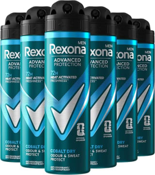 Rexona Men Advanced Protection Cobalt Dry 6 x 150 ml voor €14,37 bij Amazon