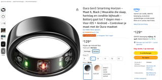 Oura Gen3 Smartring voor €129,99