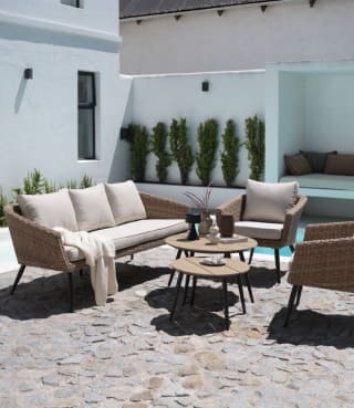 Loungeset UDSTRUP 5-persoons naturel voor €500