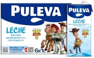 Puleva Leche Entera con Vitaminas A + D Pack 6x1L por 6€