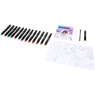 Manga tekenset 36-delig voor €2,46 bij de Action