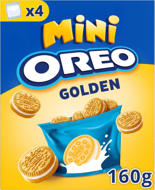 Oreo Golden Mini, Galletas Rellenas de Crema de Vainilla 160 g por 1.20€