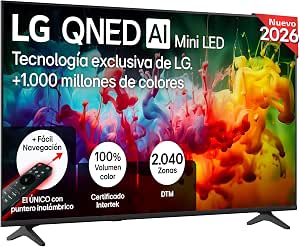 LG 55QNED70B6C - Smart TV QNED MiniLED AI 55" 4K Sin Reflejos 94%, 2026 por 429€
