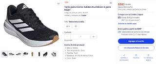 Tenis Adidas Runfalcon 6 para mujer por $583 en Coppel