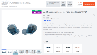 Audífonos Sony WF-C710N por $1,349